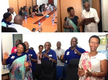 Magueye Dia, Chef de Projet du PFCIGL Burundi  va pour d’autres horizons professionnels : un départ  douloureux pour le personnel